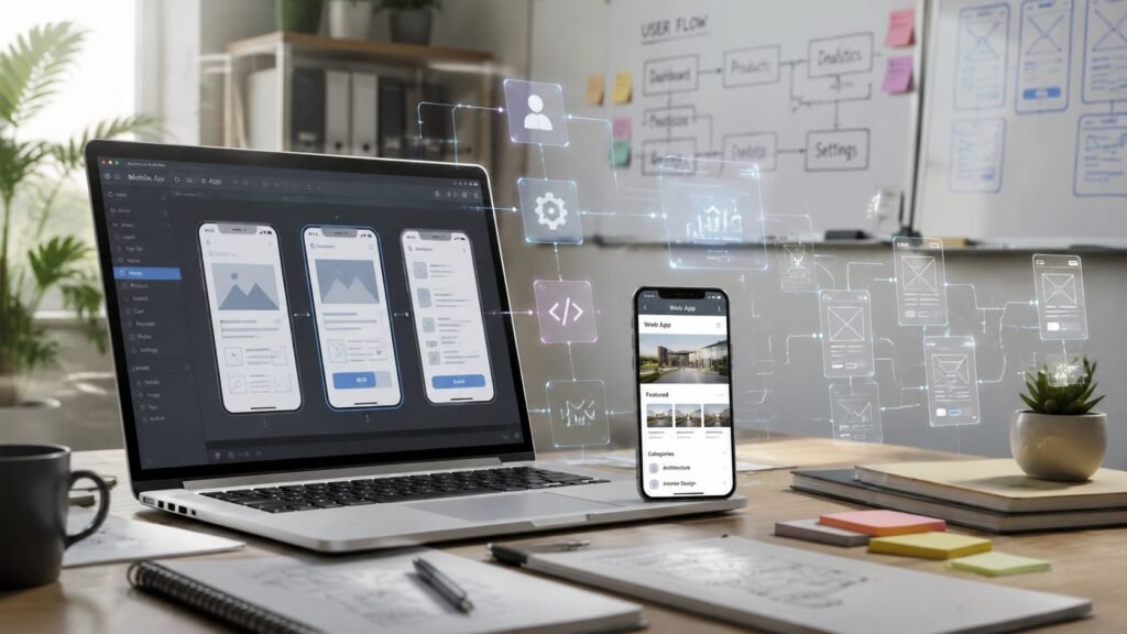 Comment creer application mobile et web : guide 2026