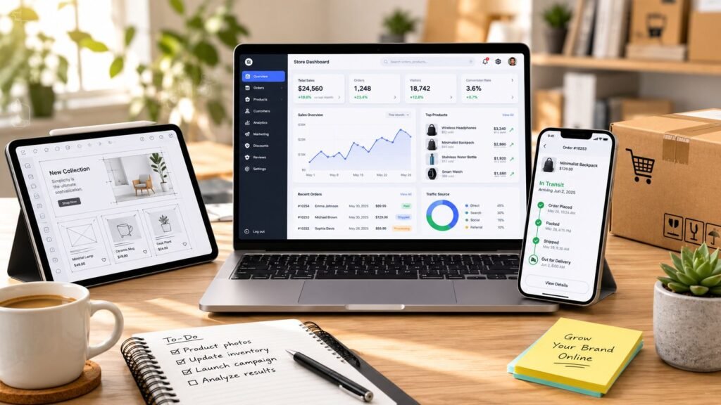 Comment créer une boutique en ligne: le guide complet 2026